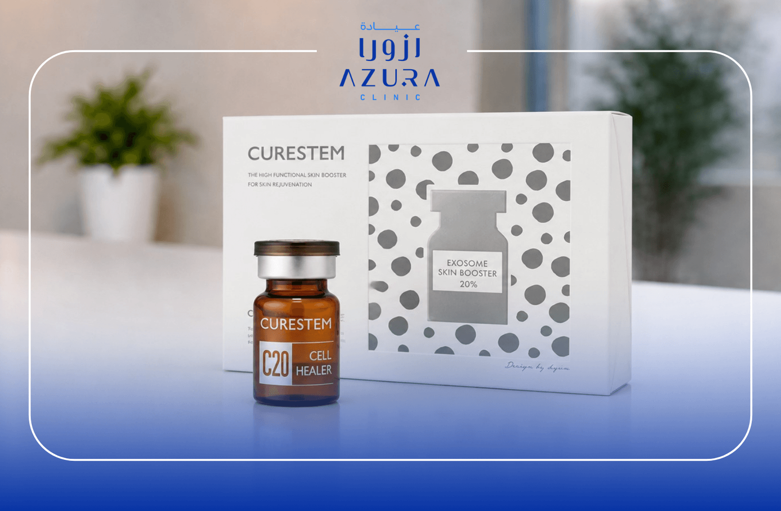 Curestem exosome and stem cell skin booster for facial rejuvenation at Azura Clinic