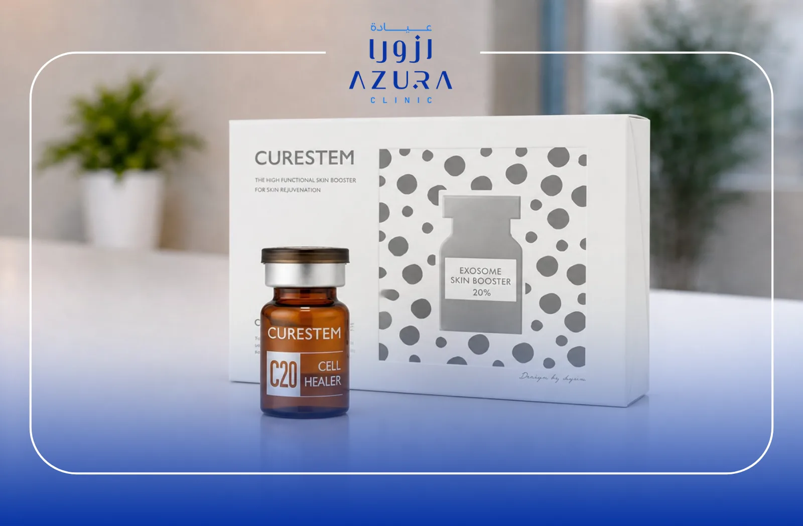 Curestem exosome and stem cell skin booster for facial rejuvenation at Azura Clinic