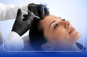 Doctor administering migraine relief Botox treatment at Azura Clinic Muscat