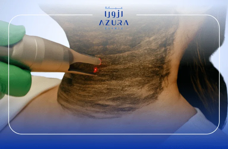 Carbon laser neck rejuvenation treatment for youthful and radiant skin at Azura Clinic Muscat Oman